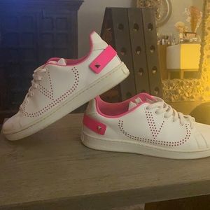 Valentino Pink and White Sneakers